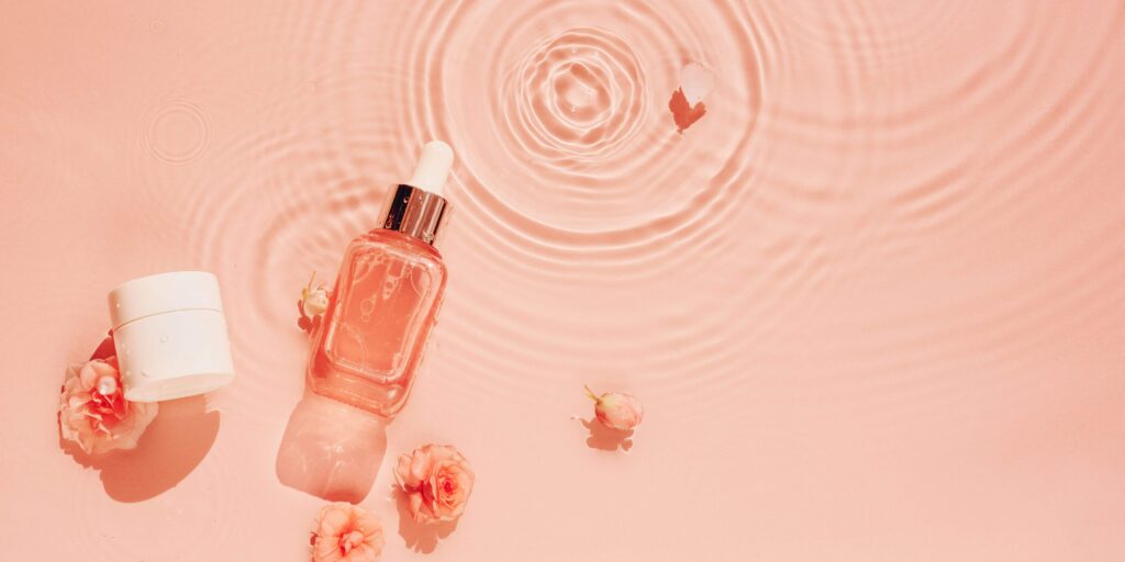 Peach Fuzz in marketing visuals to convey sence of calmness